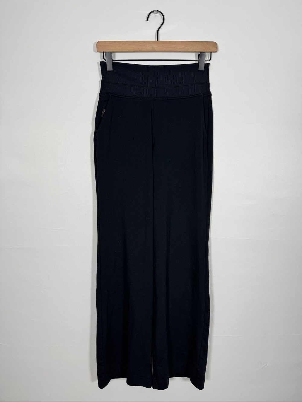 WAP112 {Yogalicious} "Lux Laila Flare" Black High Rise Yoga Pants